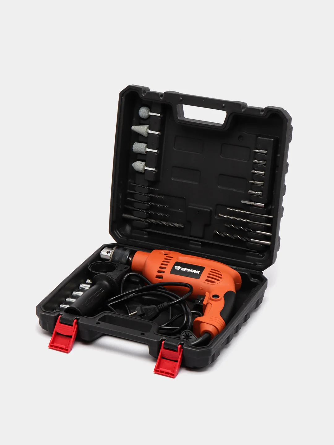 Набор инструментов: дрель ударная 550 Вт, насадки для шуруповерта, 28 ...