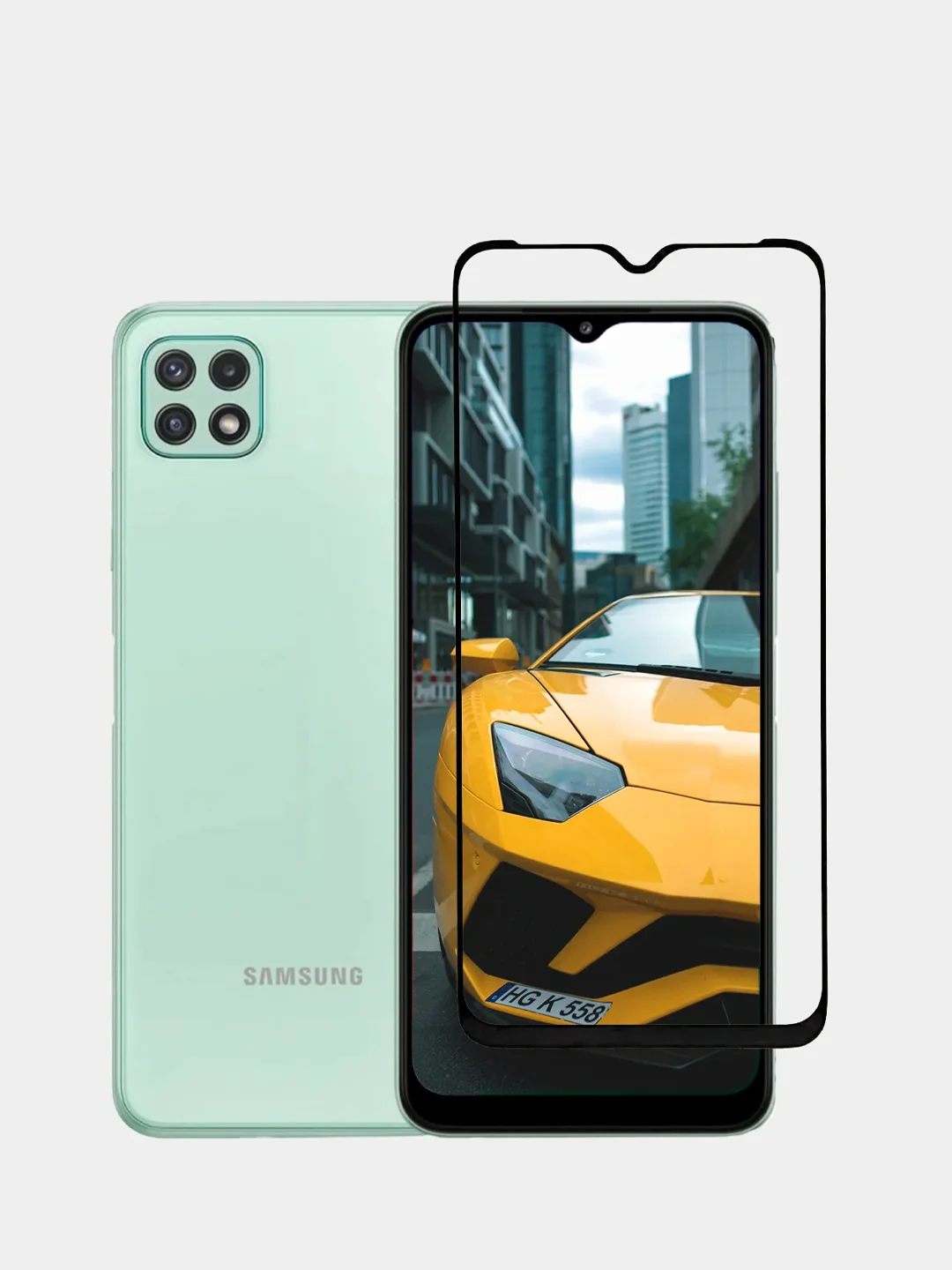 Защитное стекло 9D Samsung Galaxy A22S 5G / А22 5G Самсунг за 155 ...