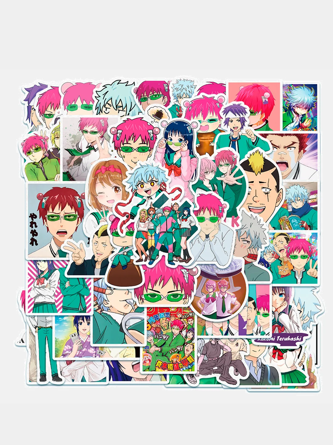 Стикеры наклейки водостойкие аниме "Несладкая жизнь псионика Сайки ...