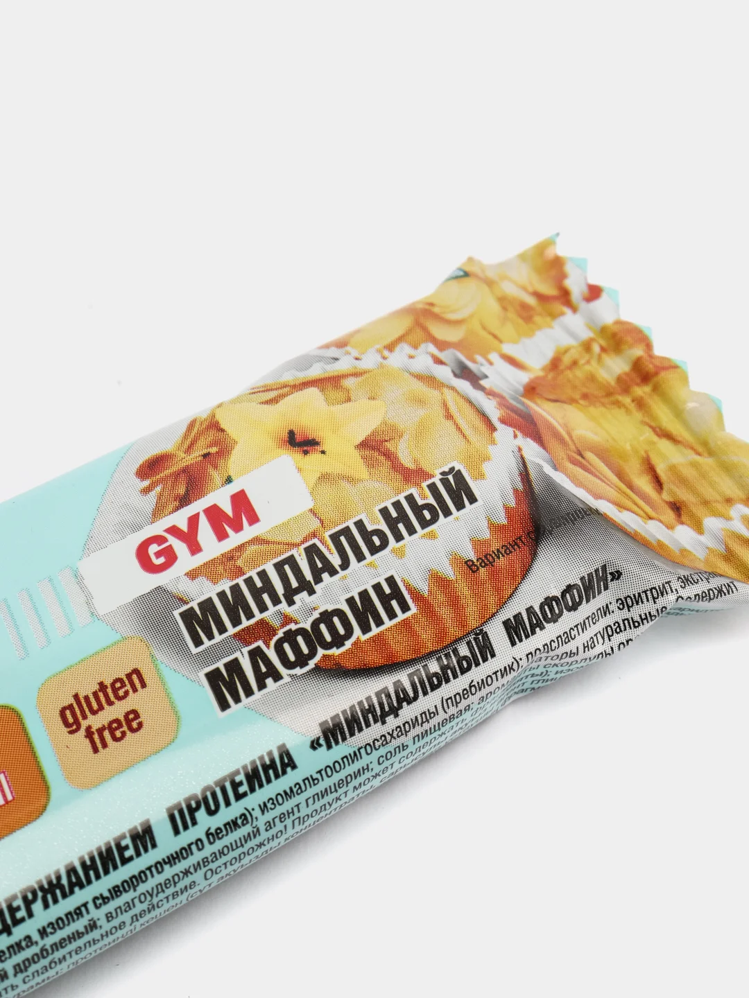 Протеиновый батончик ProteinRex LOW CARB "Миндальный маффин", без сахара, 35 г