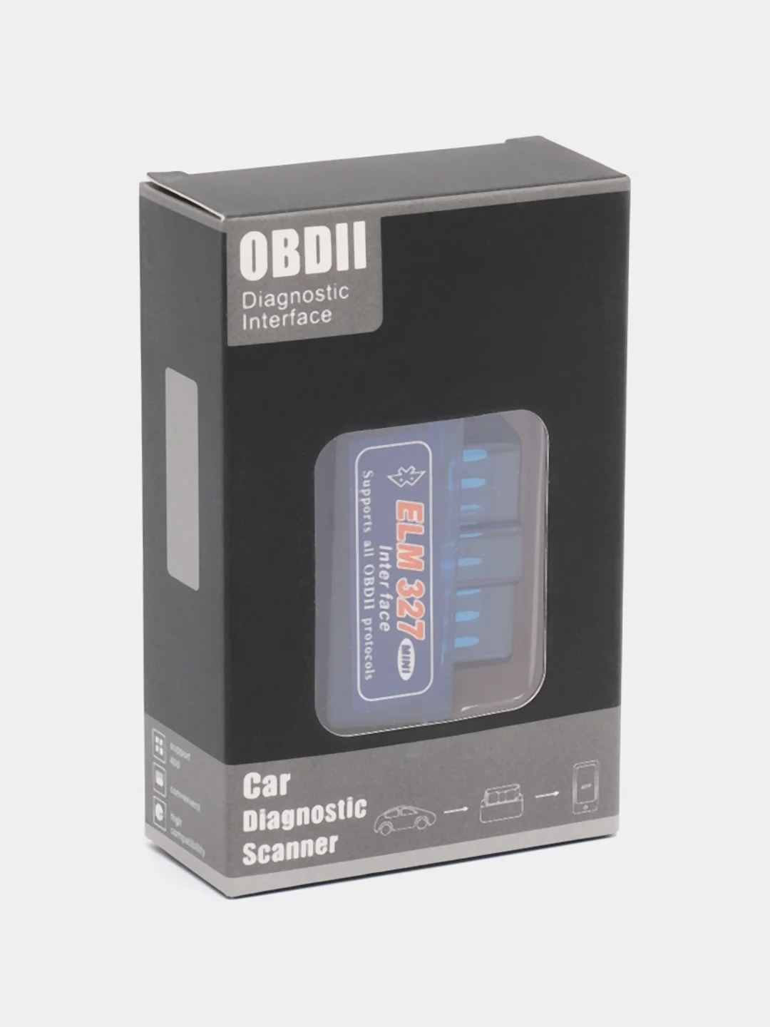 Автосканер Bluetooth ELM327 OBDII V2.1, для Android
