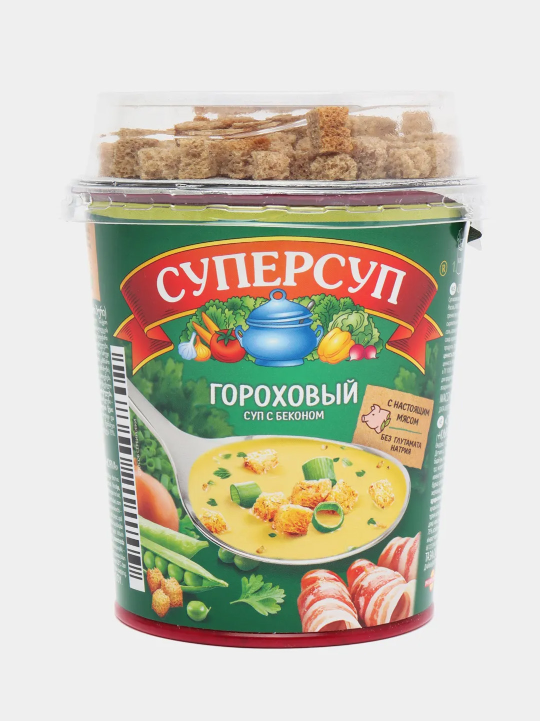 Русский продукт суперсуп гороховый с беконом гренки