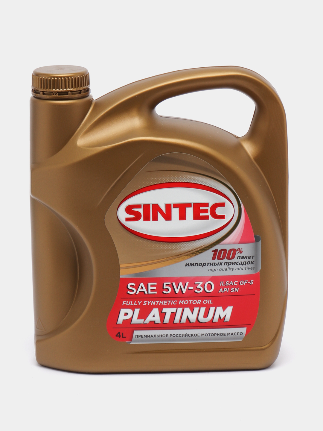  масло SINTEC PLATINUM 5W-30 Синтетическое за 2051 ₽  в .