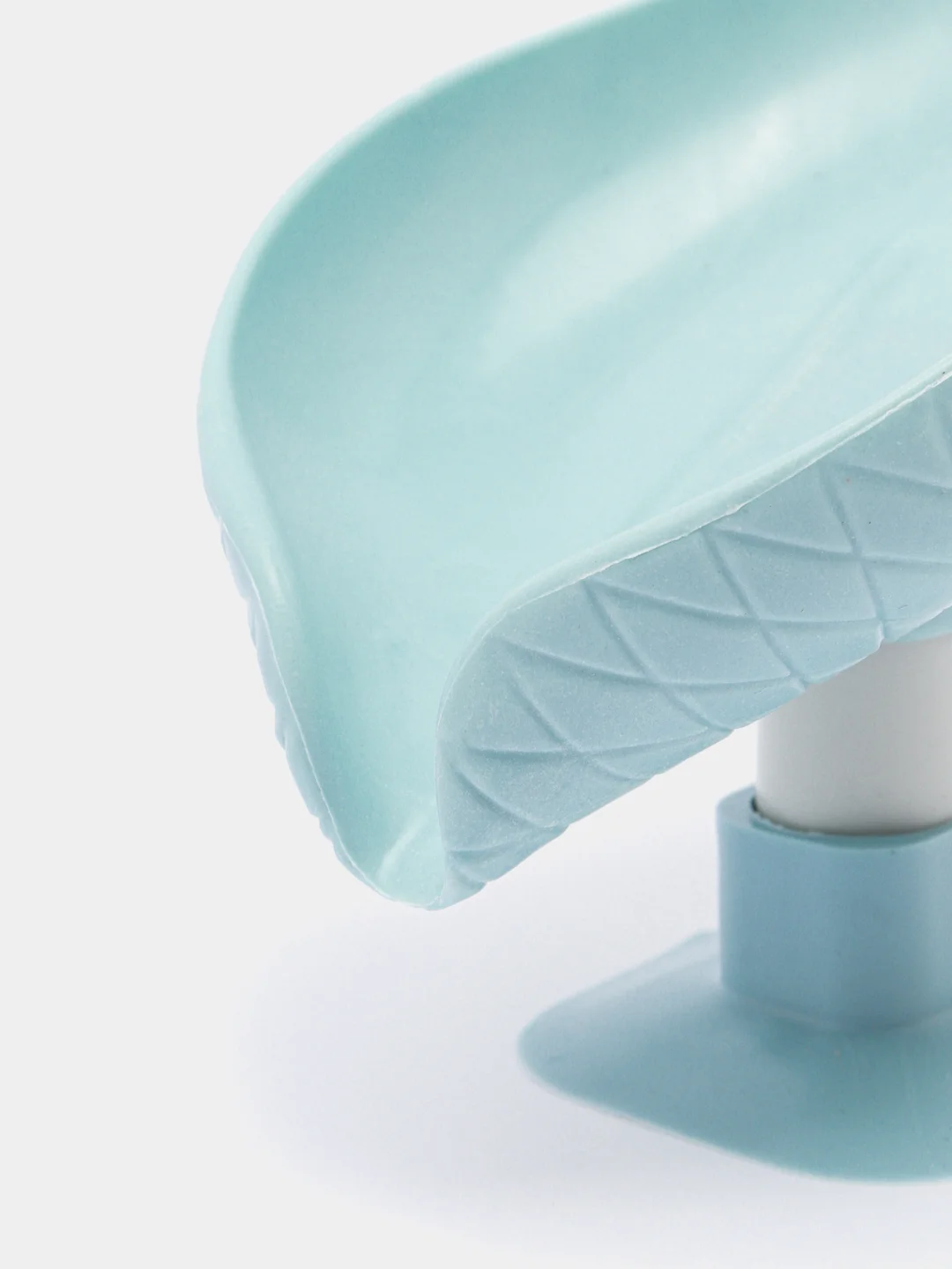 Мыльница лепесток на присоске со сливом/ мыльница/ мыльница для ванной ...