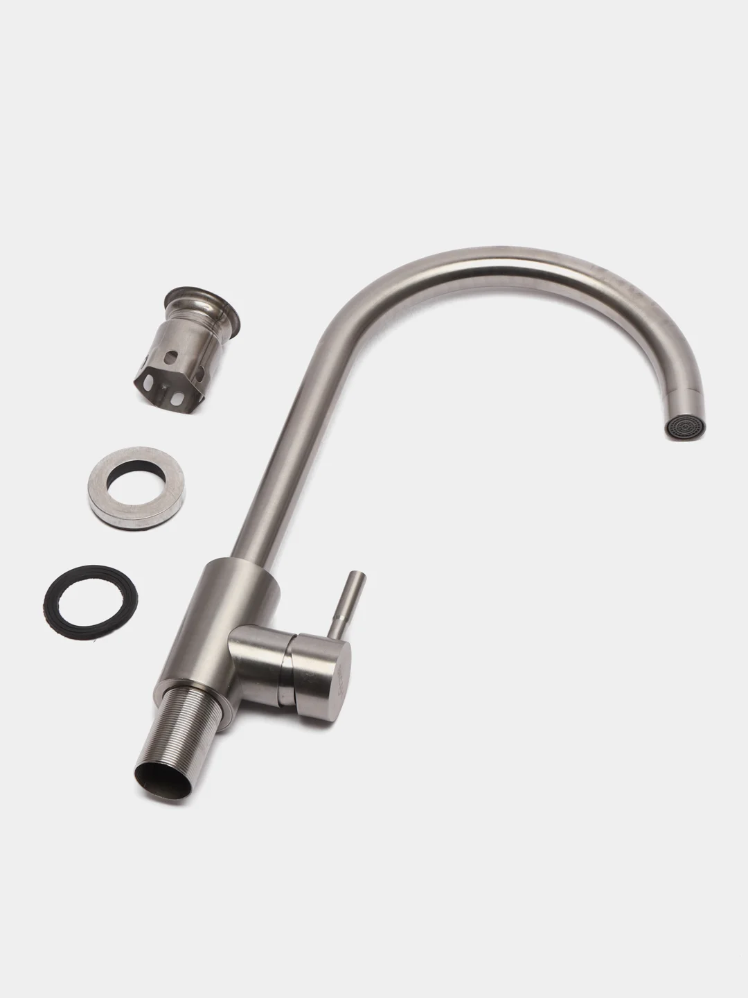 Смеситель для кухни ЭКСАН из нержавейки, с высоким изливом за 2555 ...