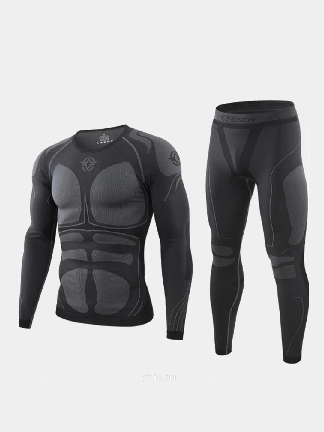 Термобелье мужское бесшовное ESDY / Термо белье для тренировок и