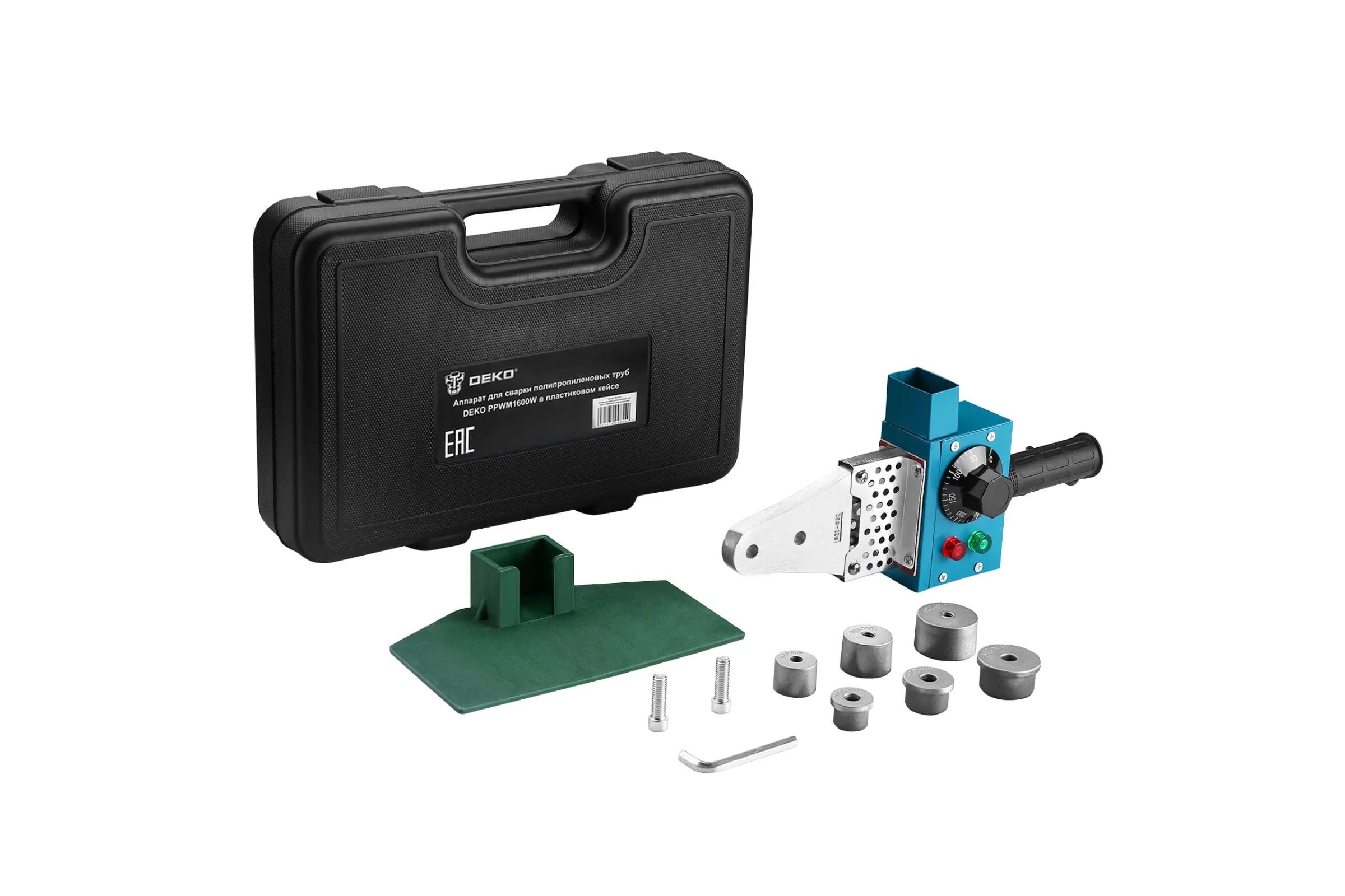 Аппарат для сварки полипропиленовых труб Deko PPWM1600W, в пластиковом ...