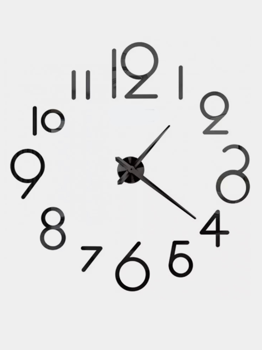 Часы аппликация на стену