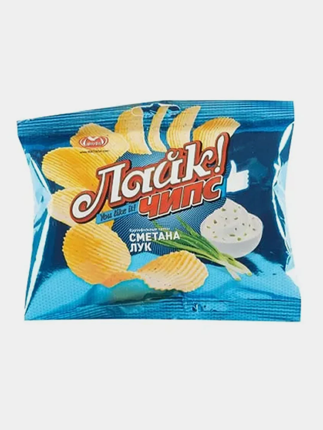 Чипсы со вкусом сметаны и лука "Лайк чипс" за 44 ₽ купить в интернет ...