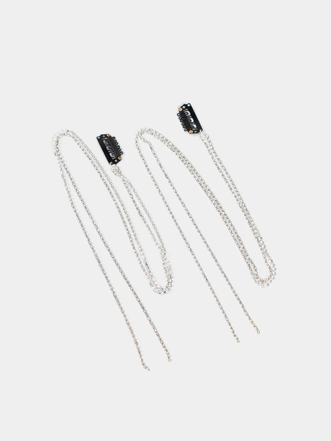 Набор заколок 4 шт. клик-кляк,бант для волос,пряди из страз купить по ...