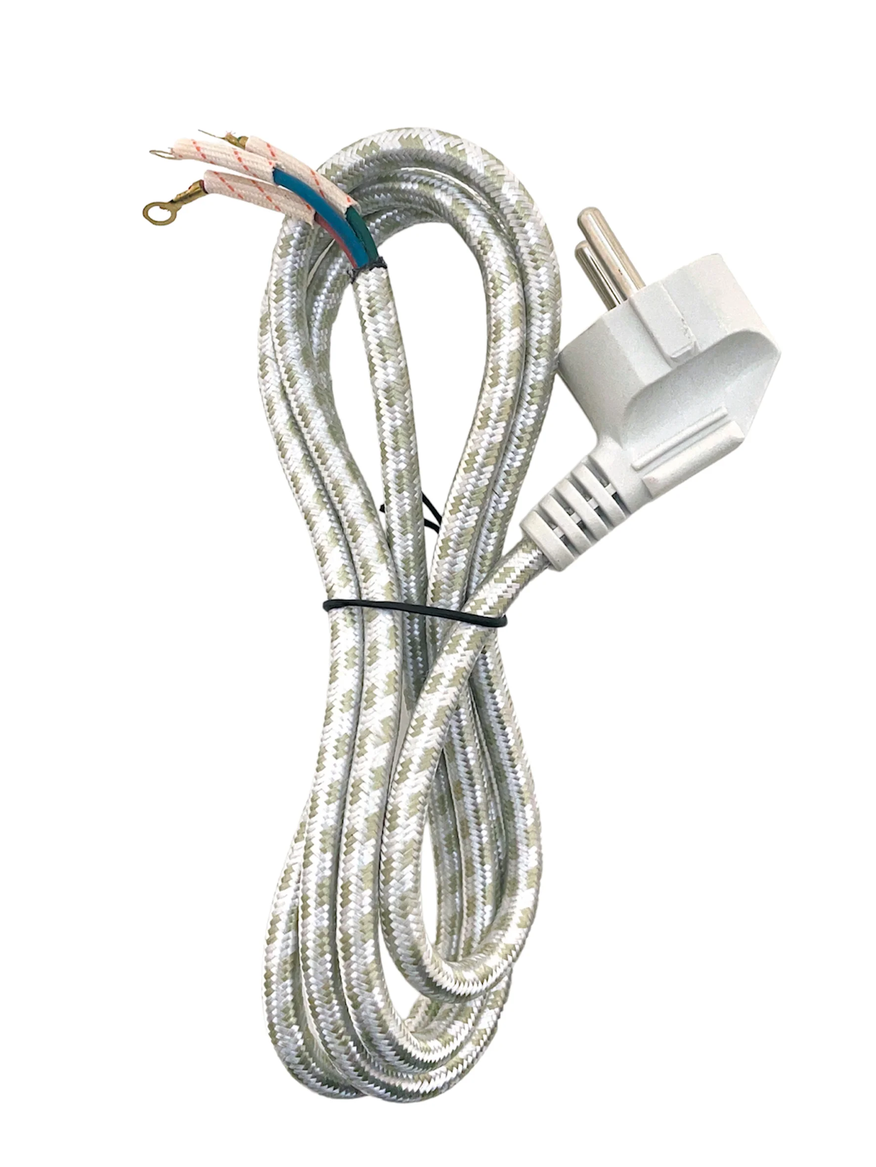 Шнур для утюга в тканевой оплетке Евро 1,5 метра с заземлением купить ...