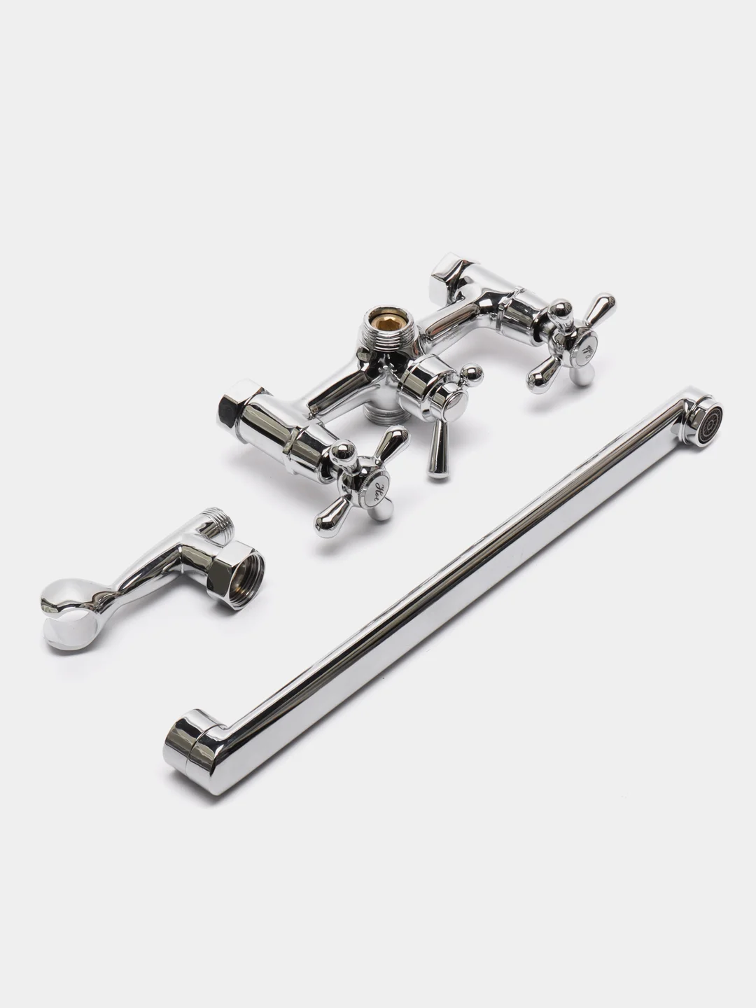 Смеситель кран для ванной раковины ванны душа с длинным изливом и ...