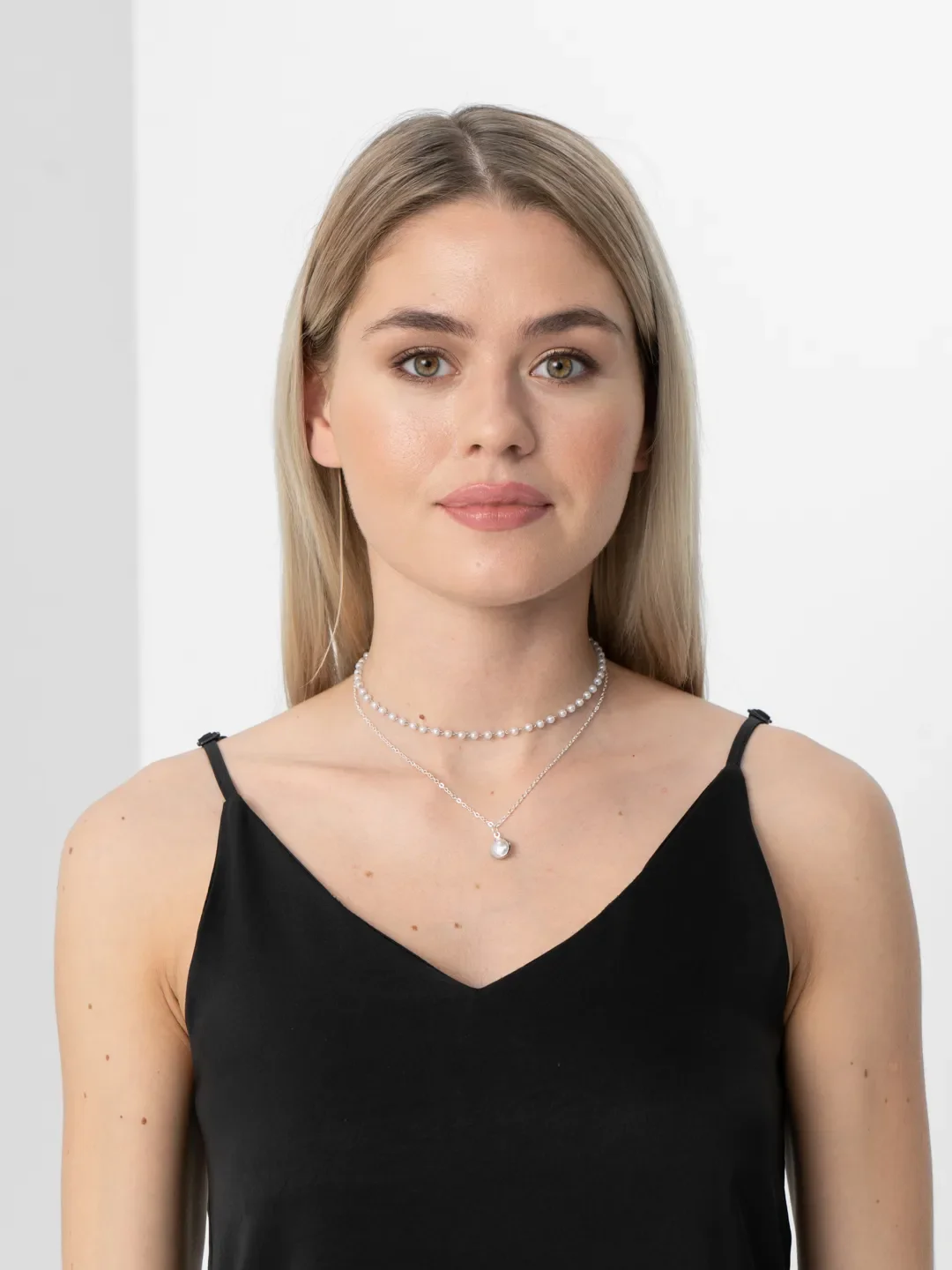 Цепочка двойная женская с жемчугом на выпускной / последний звонок ...