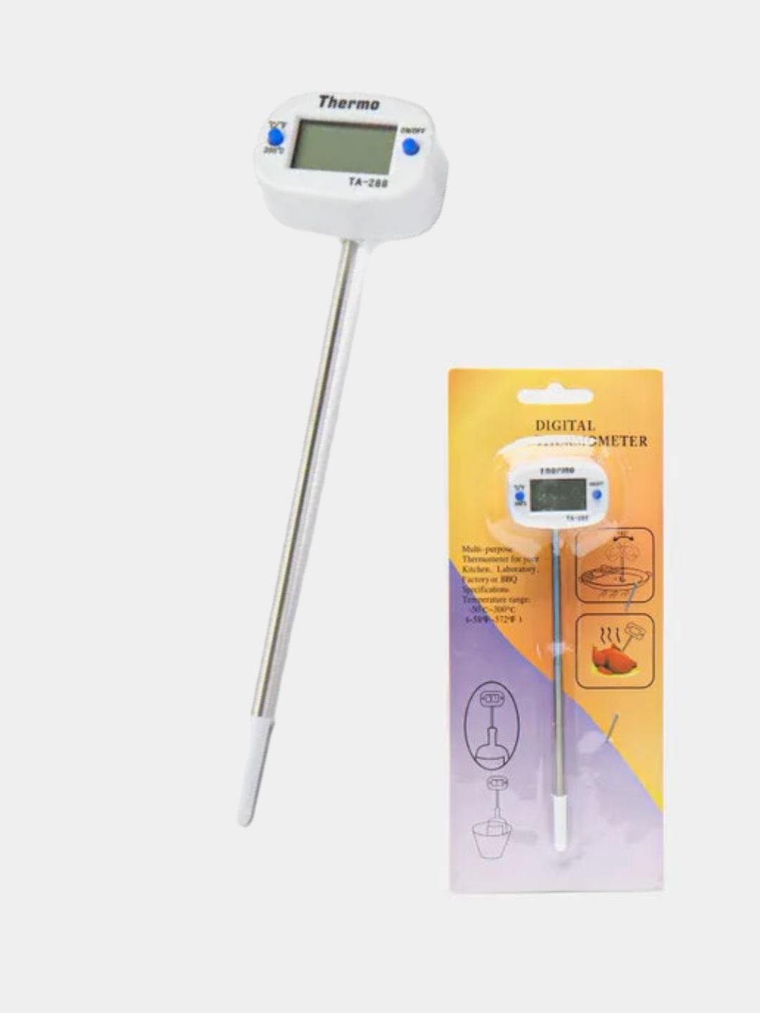 Термометр кулинарный электронный, с щупом, ТА-288, градусник кухонный .