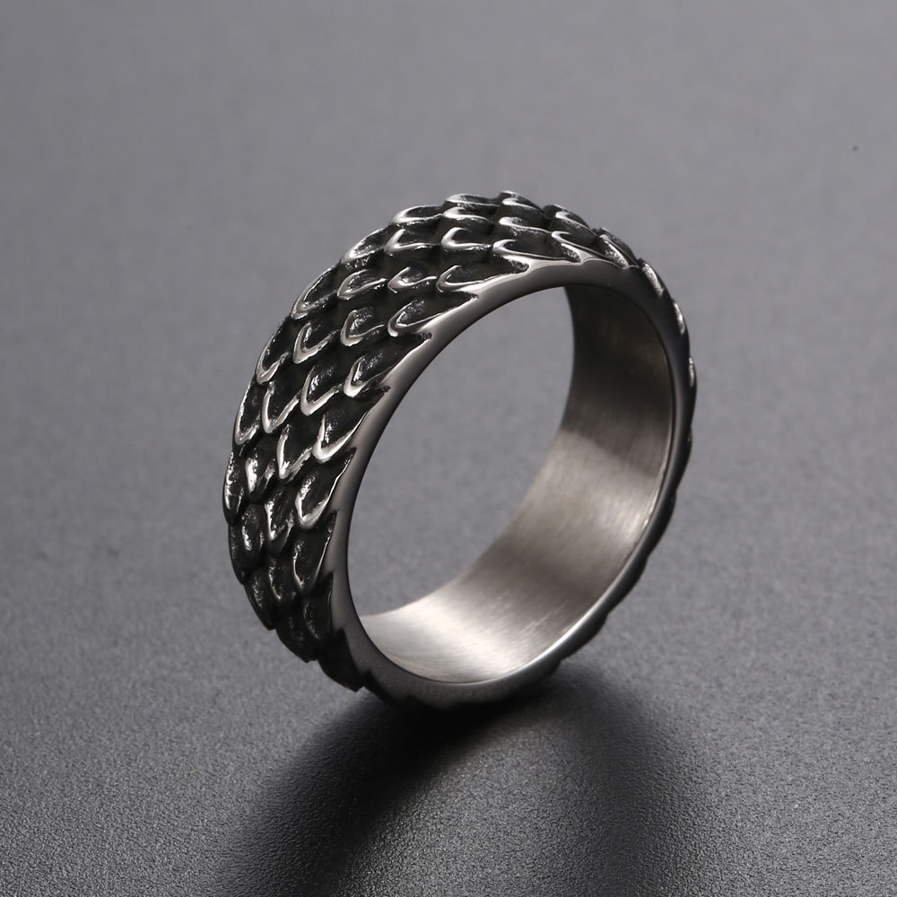 Байкерские обручальные кольца. Кольца 12мм нержавеющая сталь. Inox s Steel перстень. Кольца Dragon Scales. Кольца чешуя