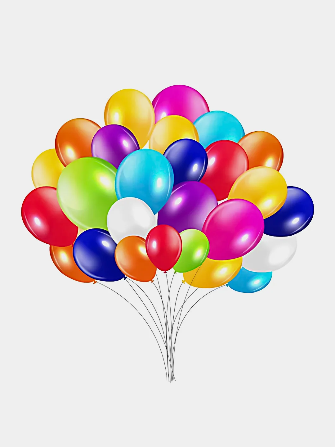 Набор воздушных гелевых шаров для праздника 41шт/набор разноцветных ...