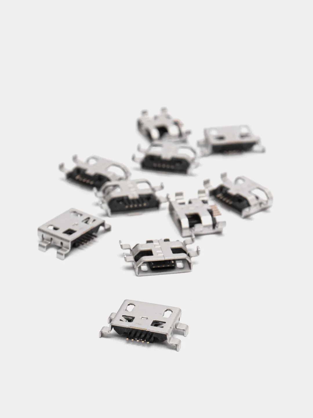 Разъем для пайки micro USB 2.0 для монтажа на плату 5 pin (5 контактов ...