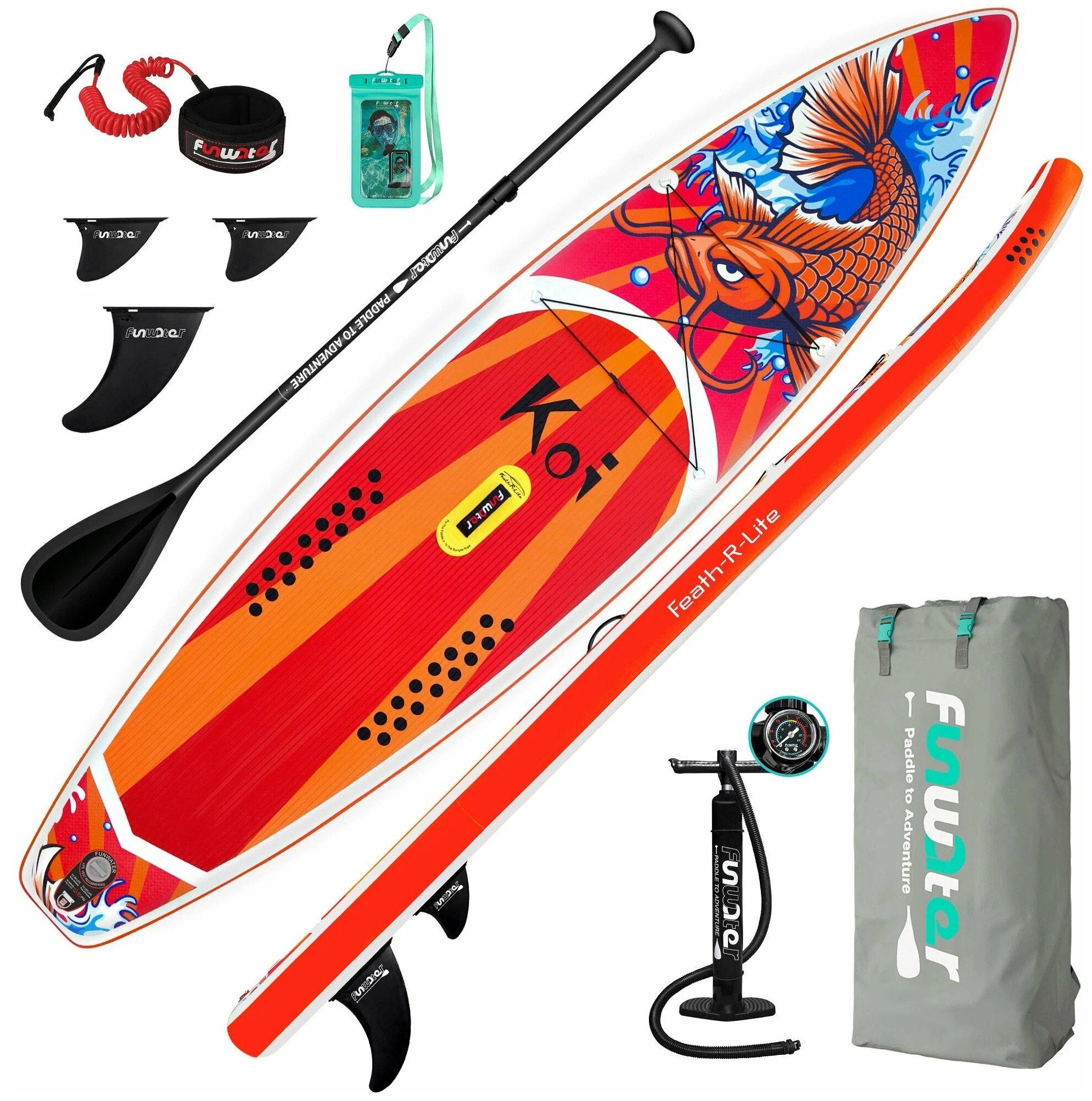 САП доска sup Board FUNWATER 11'6 Koi. Доска sup Board надувная Koi 350x84x15 см. Сапборд FUNWATER Koi 11,6. Sup-борд FUNWATER 01a Koi.