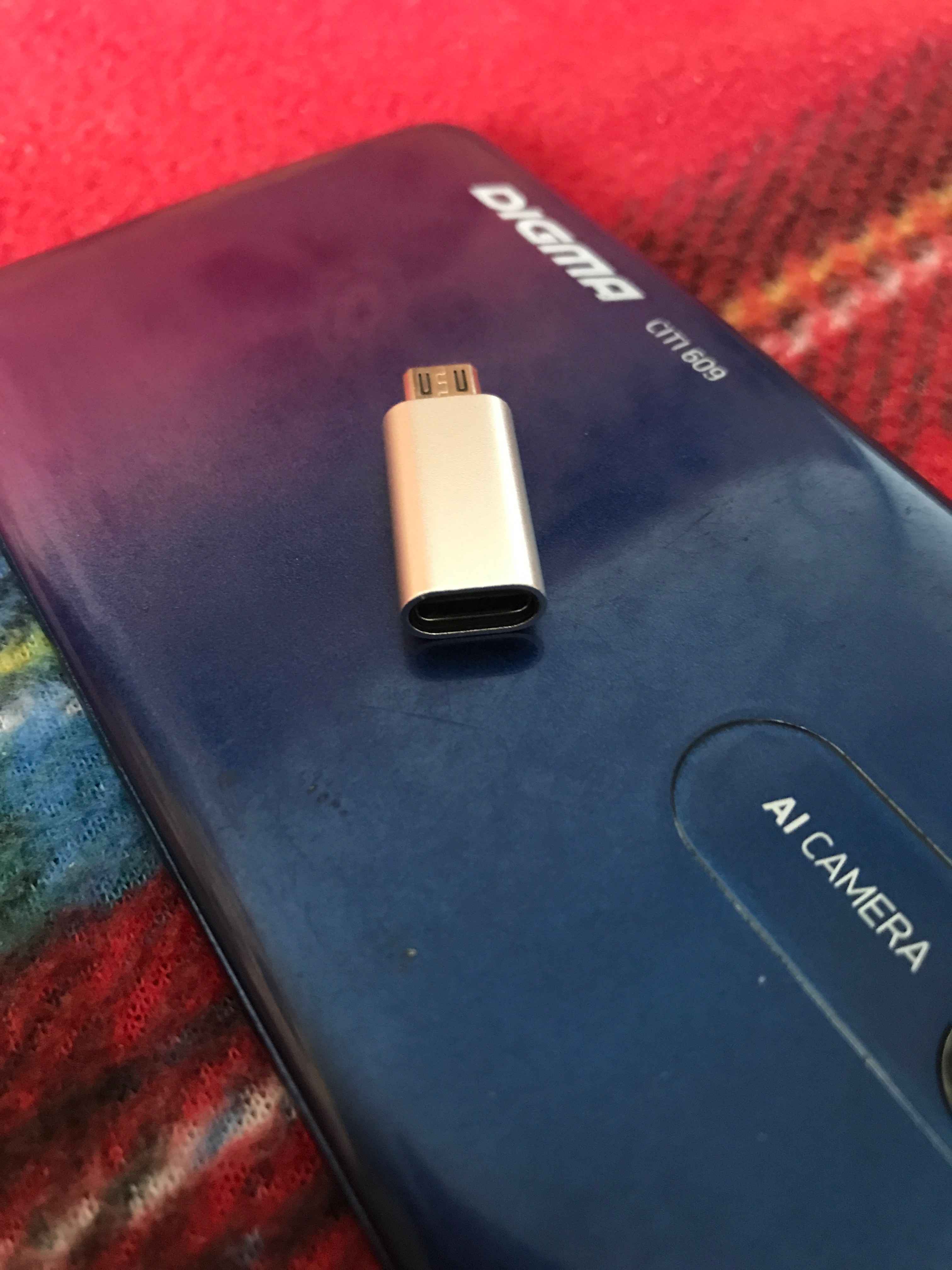 Адаптер переходник USB Type-C на micro USB otg купить по цене 95 ₽ в  интернет-магазине Магнит Маркет