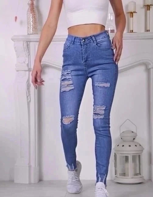 Женские джинсы американки скинни, рваные купить по цене 1139.05 ? в ...