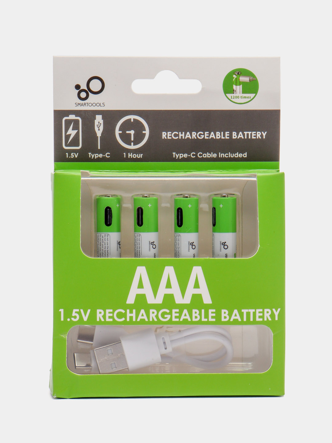 Аккумуляторные батарейки АА ААА 1,5 вольт зарядка USB  по цене .