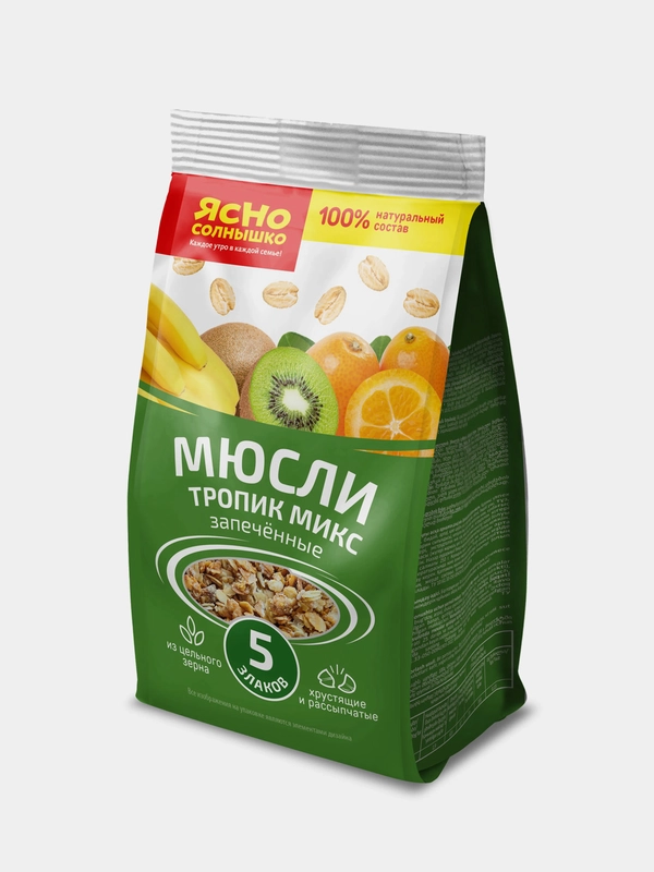 Ясно солнышко Мюсли запеченные "Тропик микс" // пак. 0,25кг купить по ...
