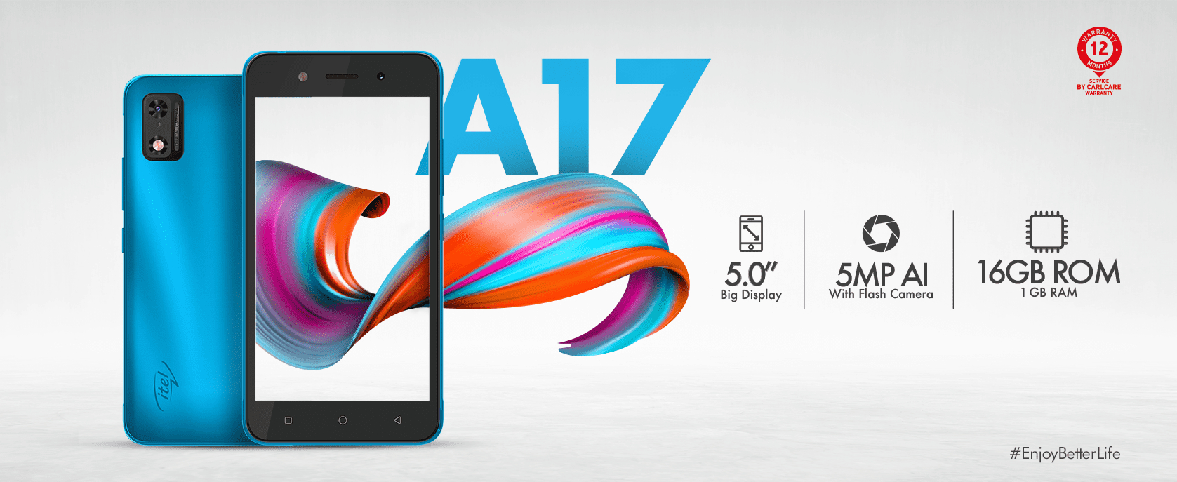 Смартфон Itel A17, 1/16 Gb купить по цене 1842 ₽ в интернет-магазине  KazanExpress