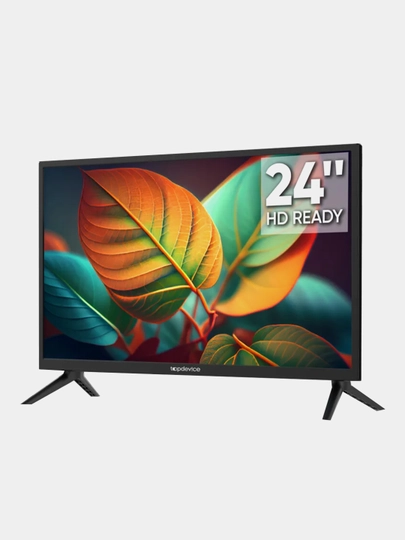 Телевизор LED 24" Topdevice 24BN02H, HD Ready/USB/DVB-T2/C/S2