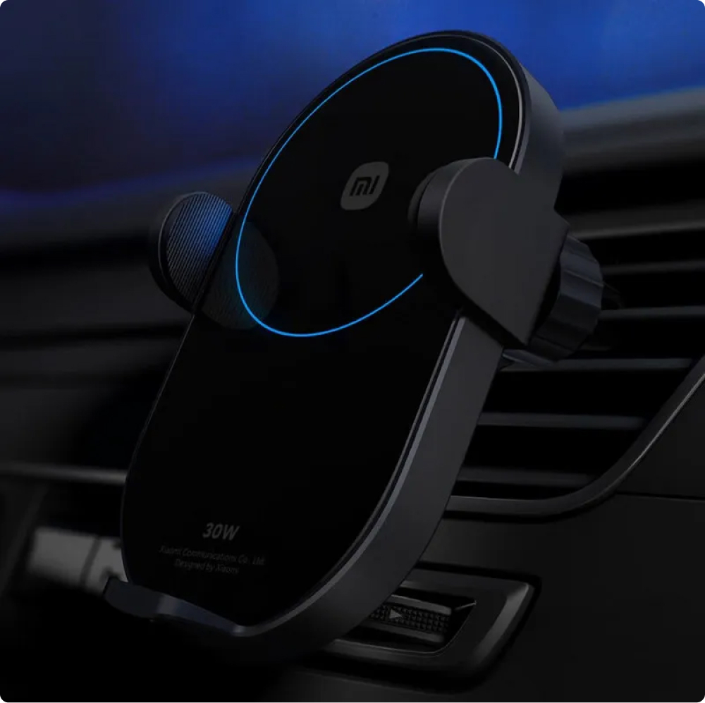 Автомобильный держатель с беспроводной зарядкой Xiaomi Wireless Car Charger  30W, W03ZM купить по цене 3087 ₽ в интернет-магазине KazanExpress