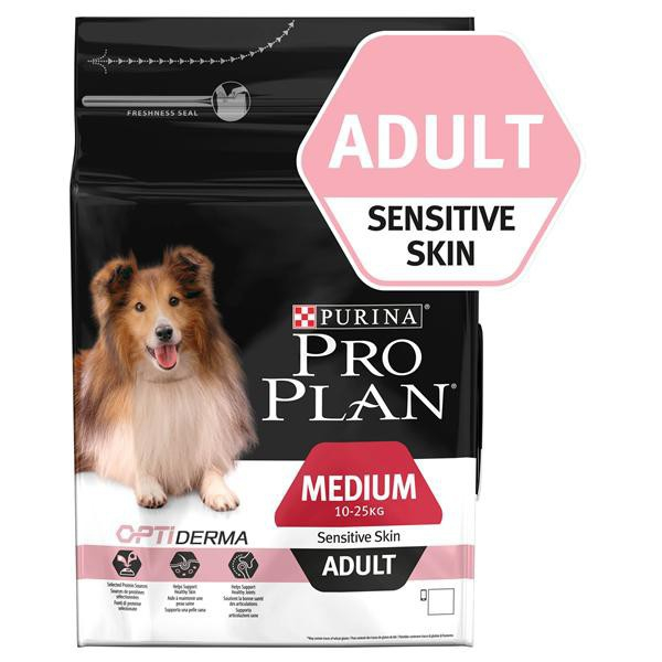 Лосось собаке. PROPLAN Medium Adult sensitive Skin для взрослых собак средних пород 