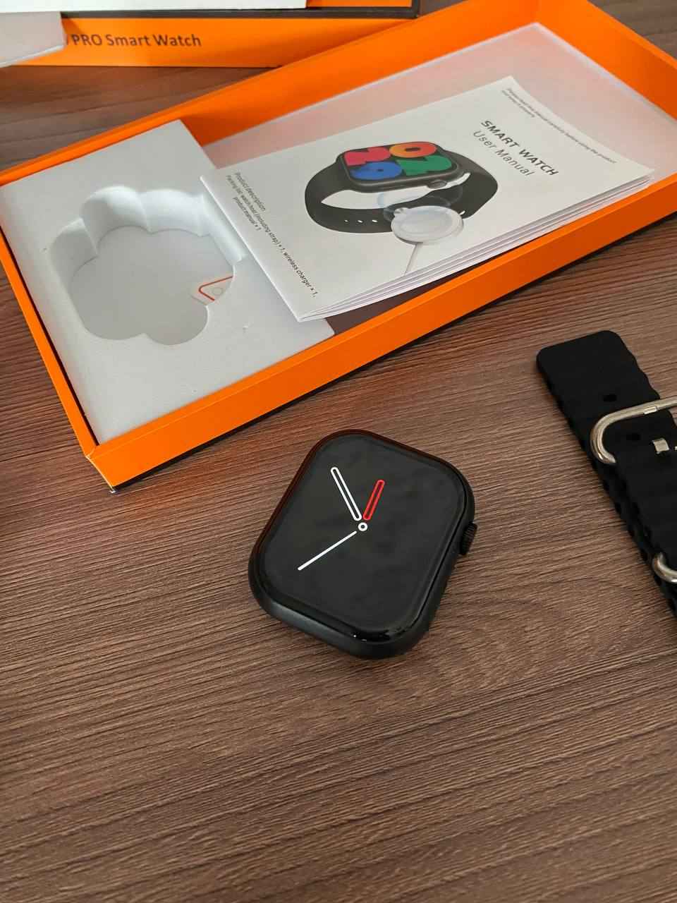 Умные часы Smart Watch X9 Pro, 2 ремешка в комплекте, с беспроводной  магнитной зарядкой, 45 мм купить по цене 3399 ₽ в интернет-магазине Магнит  Маркет