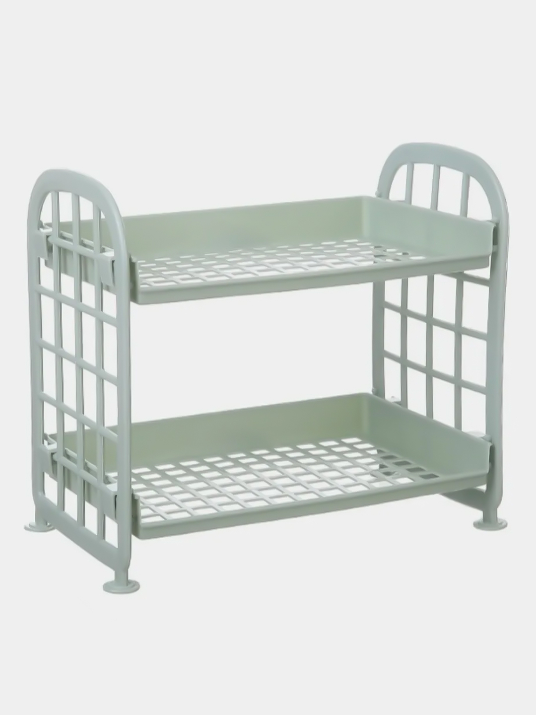 Пластиковая 3 х ярусная полка для кухни plastic rack 3 layer