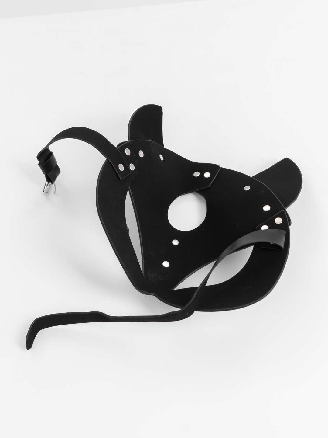 Маска кошки черная, кожаные очки с ушками кошечки для БДСМ, ролевых игр и  косплея купить по цене 494.1 ₽ в интернет-магазине KazanExpress