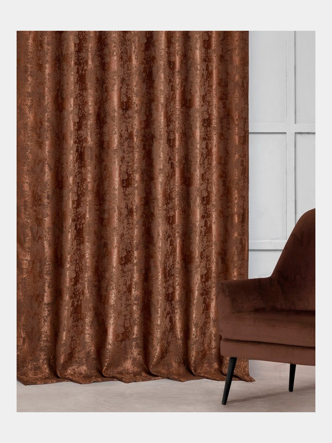 шторы мрамор в интерьере коричневый