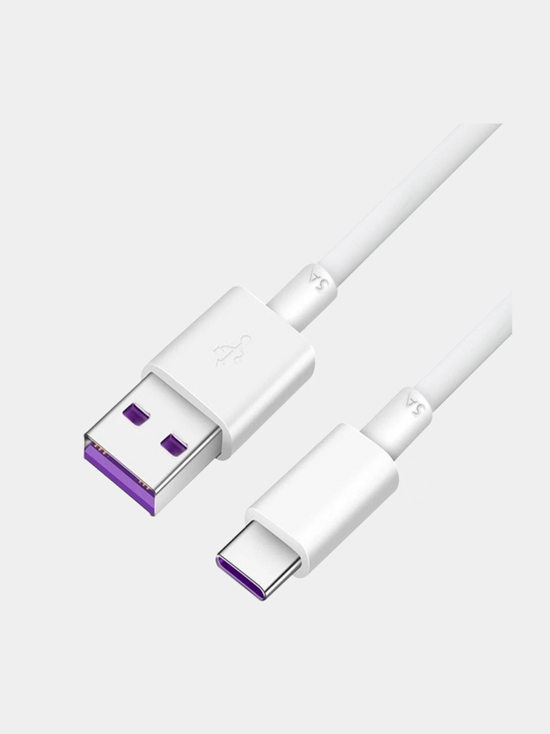 Кабель TYPE C - USB для быстрой зарядки смартфона с гнездом тайп си,  провод, шнур 5А купить по цене 99 ₽ в интернет-магазине Магнит Маркет