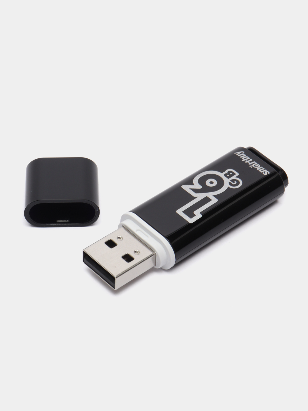 Флешка накопитель для компьютера 16 Gb, Smartbuy Glossy, Usb 2.0, черный,  512190 за 456 ₽ купить в интернет-магазине ПСБ Маркет от Промсвязьбанка