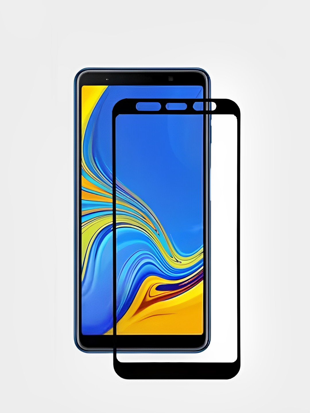 Защитное стекло 9D Samsung Galaxy A7 2018 (A750) купить по цене 99 ₽ в  интернет-магазине KazanExpress