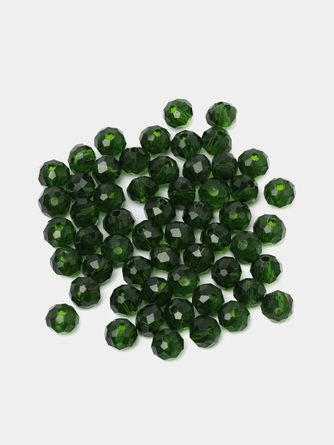 Бусины стеклянные граненные рондели купить по цене 129 ₽ в интернет ...