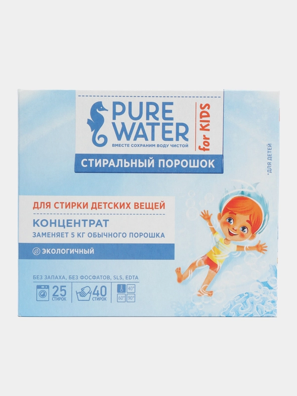 Стиральный порошок для детского белья Pure Water 800 г купить по цене ...