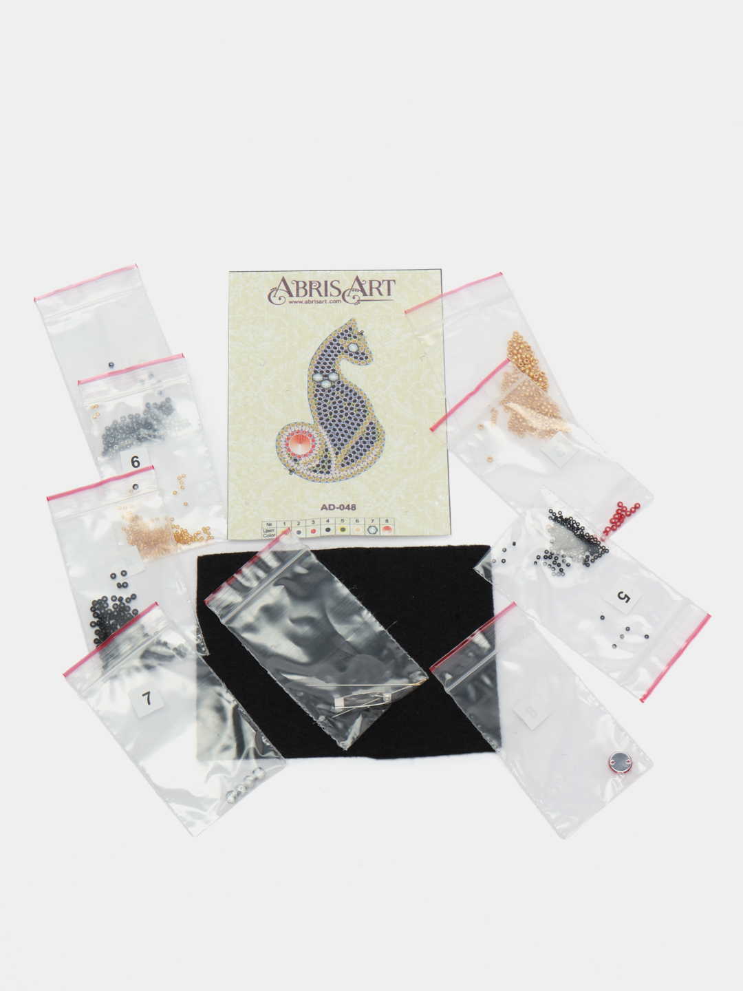 Схема для вышивки иконы бисером на холсте АБРИС АРТ арт. ACK-117 Святой Фома 17х23 см
