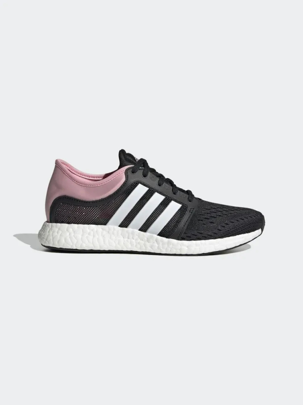 Adidas black white and fashion pink