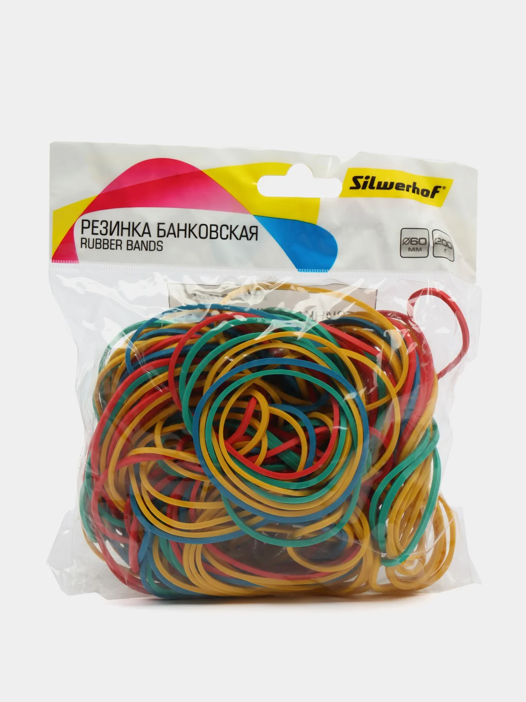 Резинки банковские для товаров и денег диаметром 60 мм SILWERHOF ...