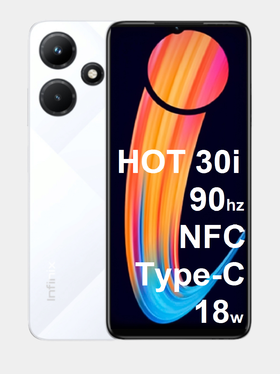 Смартфон Infinix hot30i 4+4/128Gb, NFC, 90Гц, 13Мп, Type-C 18W, датчик  отпечатков подарок за 9285 ₽ купить в интернет-магазине ПСБ Маркет от  Промсвязьбанка