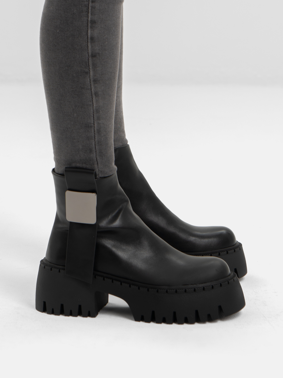 Женские ботинки на высокой платформе, осенние купить по цене 2143.62 ₽ винтернет-магазине KazanExpress