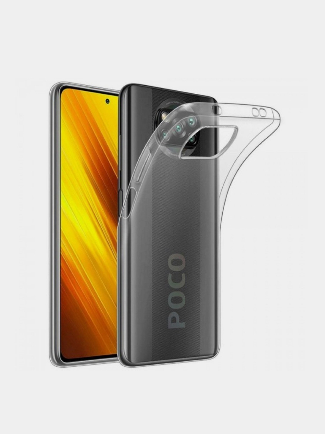 Чехол Xiaomi Poco X3 NFC / Poco X3 Pro, Сяоми Поко Х3 НФС (Про) прозрачный  силиконовый купить по цене 99 ₽ в интернет-магазине KazanExpress