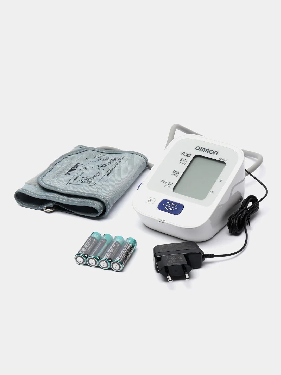 Тонометр автоматический OMRON M2 Basic с адаптером и веерообразной ...