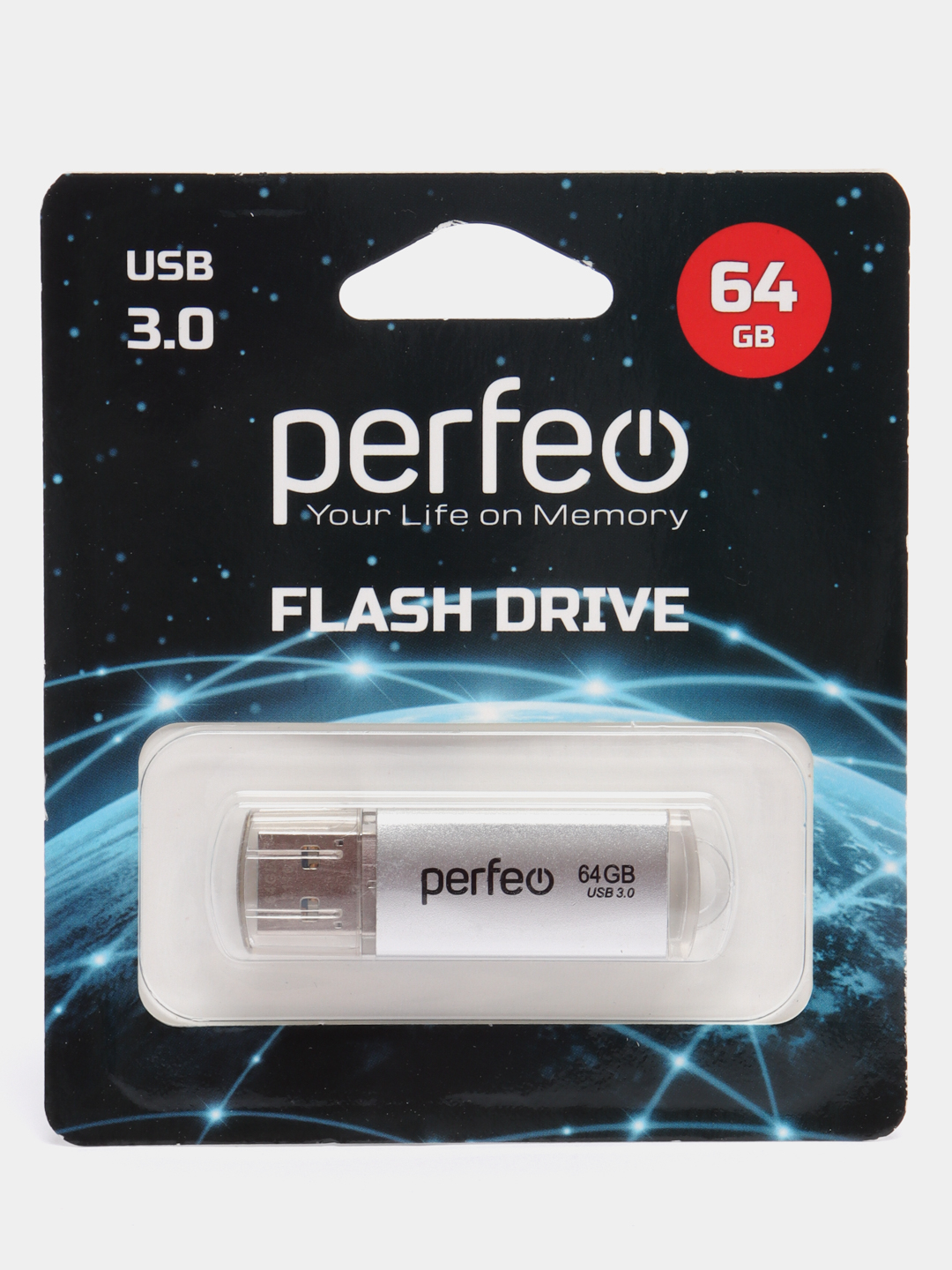 USB память Perfeo C14, USB 3.0, 8 / 16 / 32 / 64 GB, металл, юсб флешка  купить по цене 499 ₽ в интернет-магазине Магнит Маркет