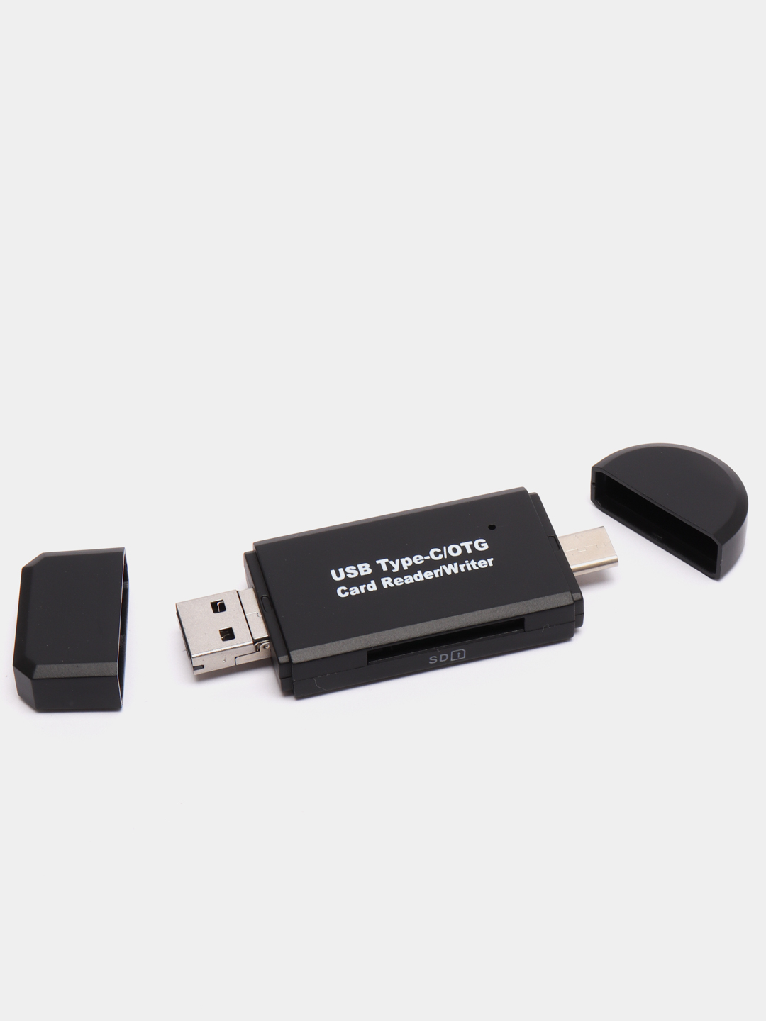 Универсальный картридер-переходник USB/MicroUSB/Type-C считывание с SD/TF  адаптер купить по цене 444 ₽ в интернет-магазине KazanExpress