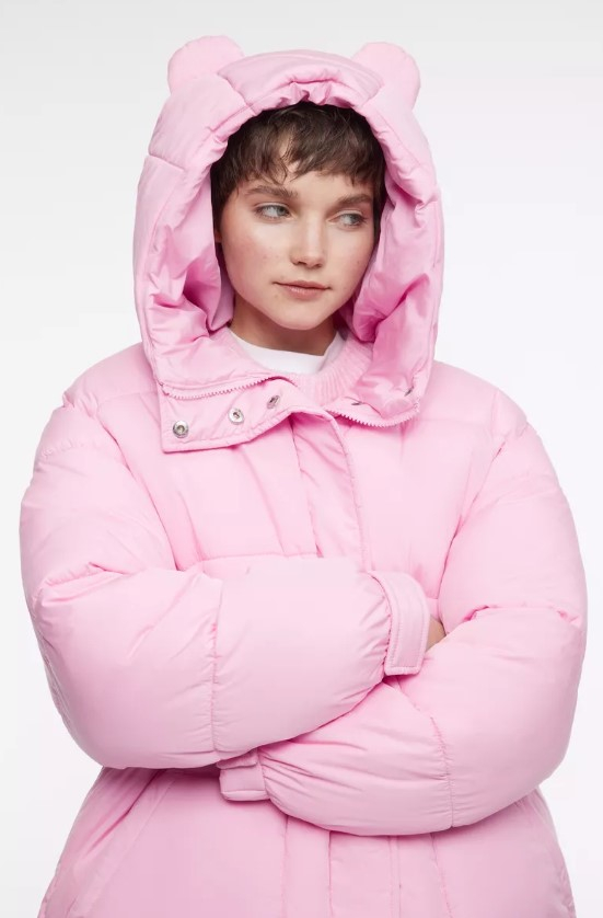 Куртка женская стеганая с поясом и капюшоном с ушками Befree купить по цене3590 ₽ в интернет-магазине KazanExpress
