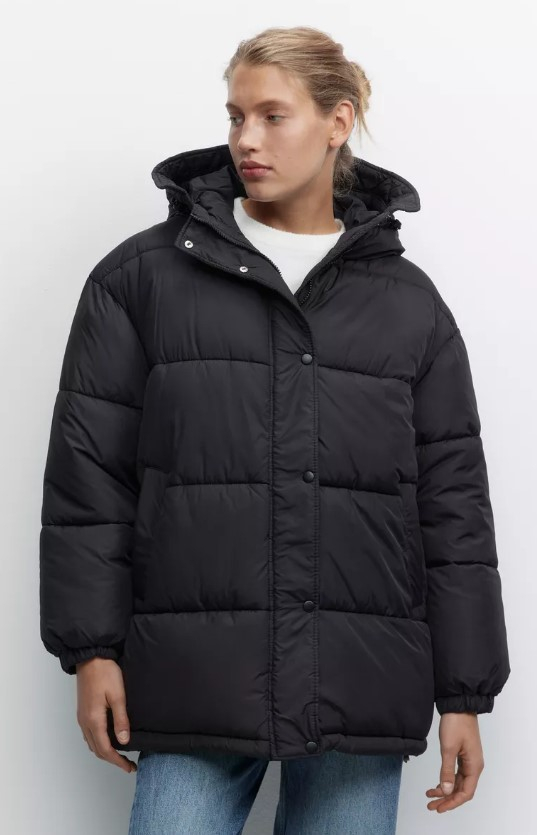 Куртка женская стеганая утепленная с глубоким капюшоном Befree купить поцене 3873 ₽ в интернет-магазине KazanExpress
